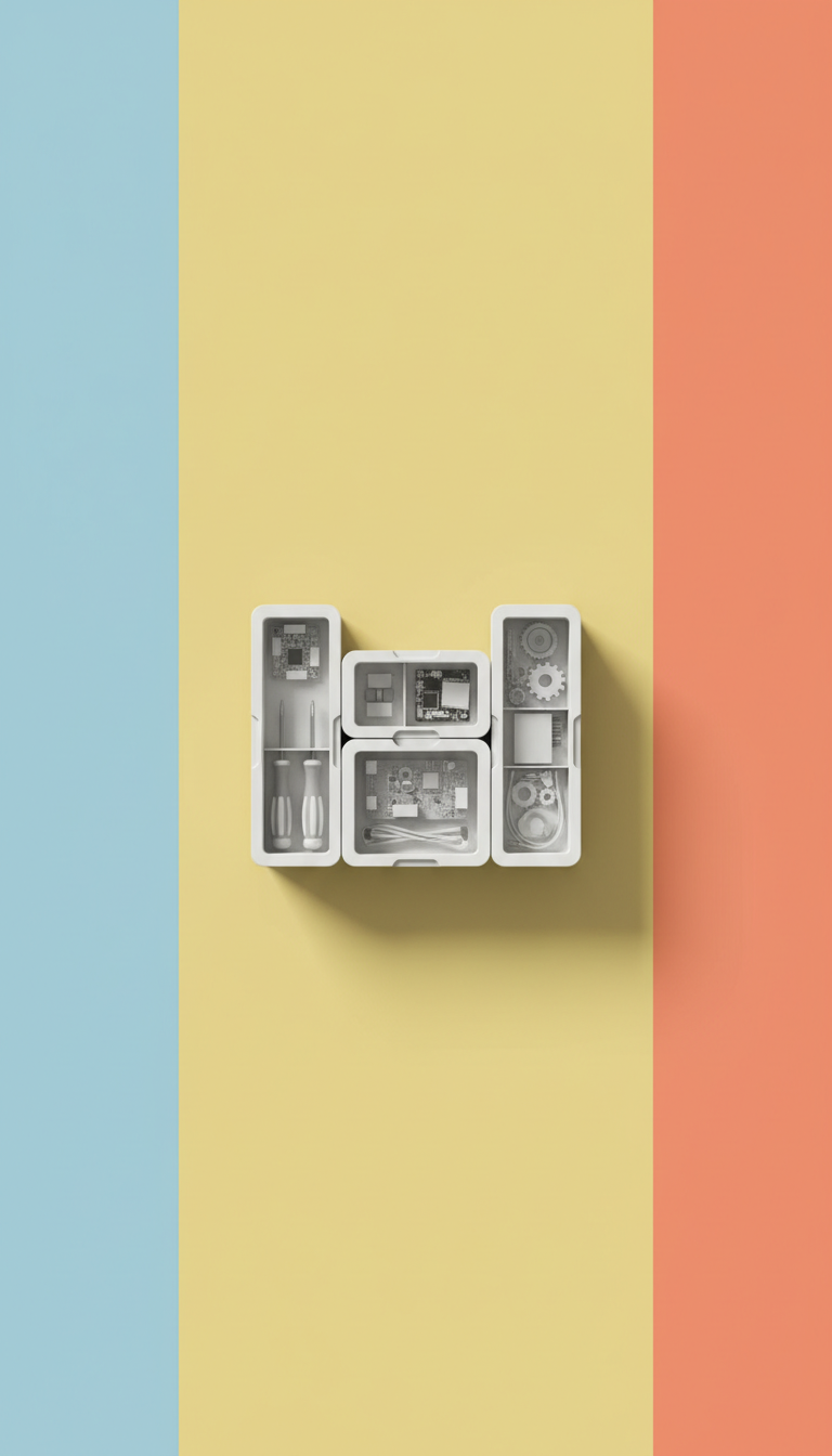 Soft white modular repair box kit