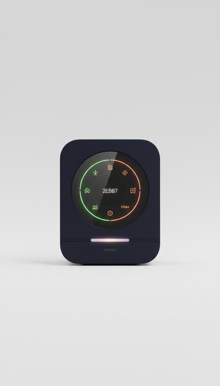 Compact Smart Home Hub With Voice Assistant