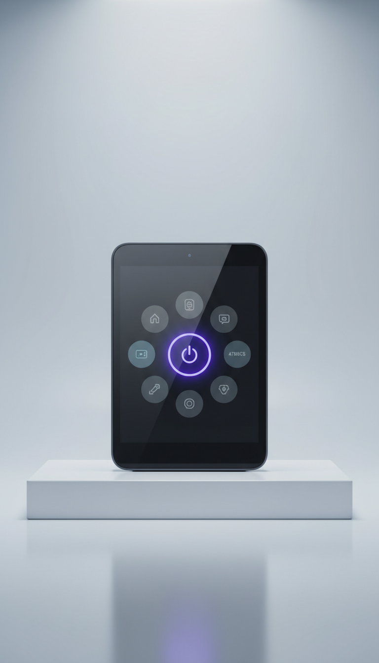Smart Home Hub with Glass Display